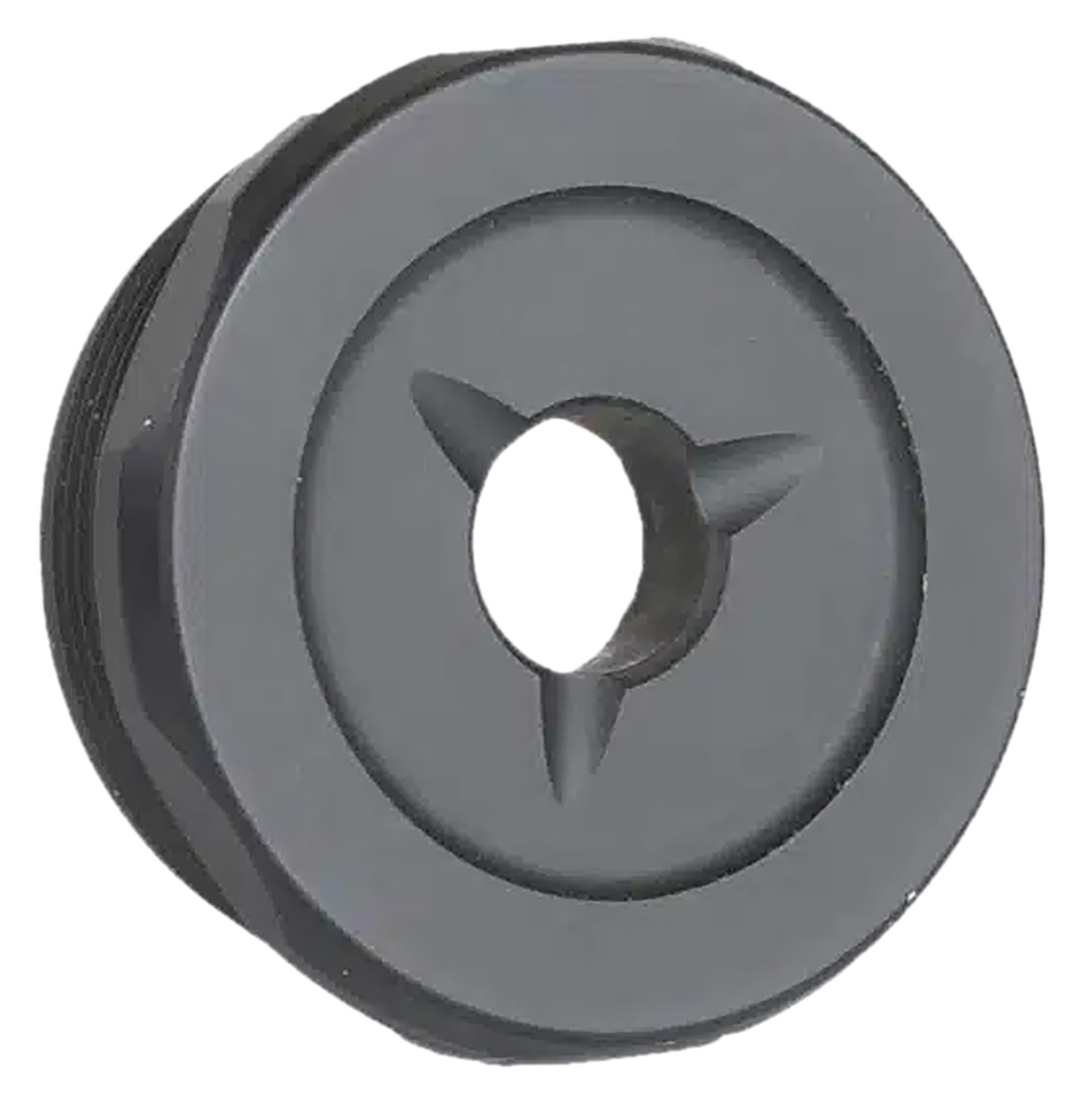 JK ARMAMENT Pro Flash Reducer End Cap 30 Cal 1.375 in x 24 Ti6AL4V Titanium Black