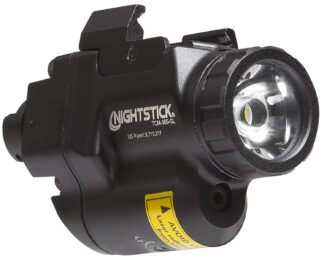 Bayco TCM-365-GL Subcompact Weapon Light with Green Laser, 650 Lumens, Black Anodized
