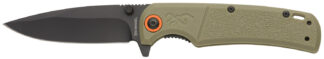 Browning Buckmark Slim Folding Knife, 3.13 in D2 Steel Drop Point, Sage Polymer Handle