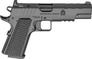 Springfield Armory PX9229LAOS 1911 Emissary 9mm 9+1 5" Stainless Steel Barrel Optic Ready Black Carbon Steel Slide VZ Grips Thin-Line G10 Grip