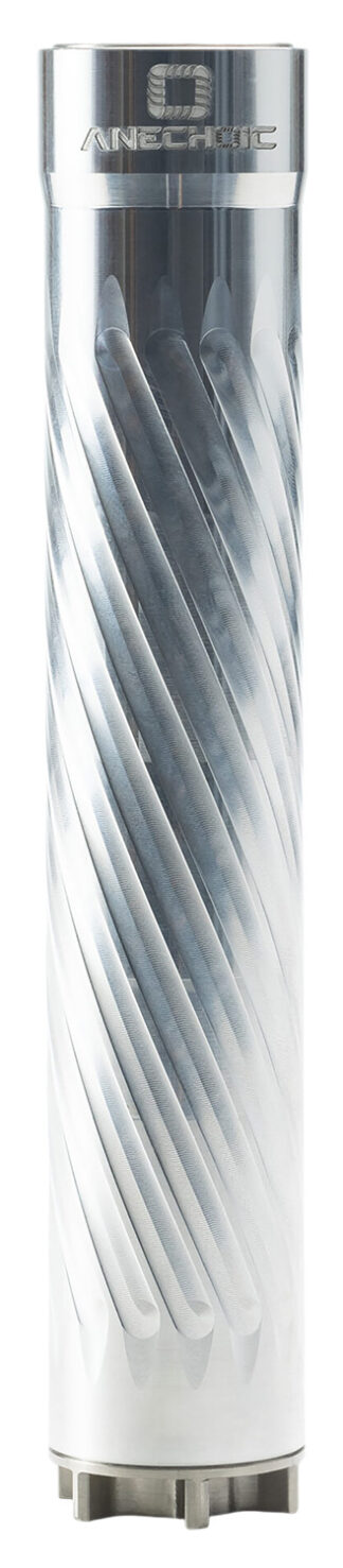 ANECHOIC AnechoX 22 22LR/22WMR/17HMR Suppressor, 1/2x28 Direct Thread, Raw Titanium Finish