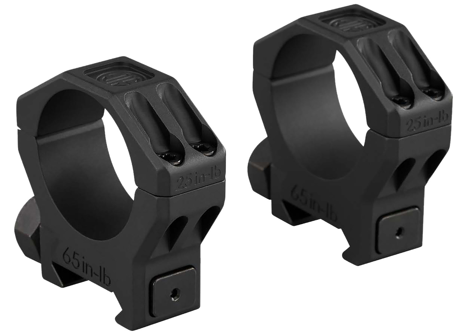 Sig Sauer Alpha6 30mm Medium Scope Ring Set, Black