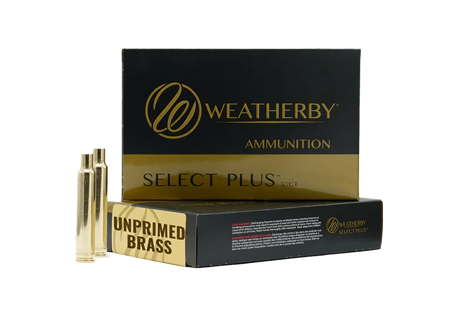 Weatherby Select Plus Unprimed Cases 30-378 Wby Mag Precision Brass 50-Pack