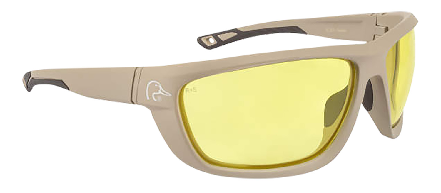 Radians DU-FF1-3040C Full Frame Amber Lens Tan Frame Safety Glasses