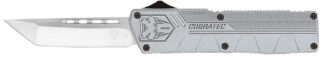 Cobratec Knives GYCTLWTNS Lightweight OTF Tanto 3.25 in D2 Blade, Gray Aluminum Handle