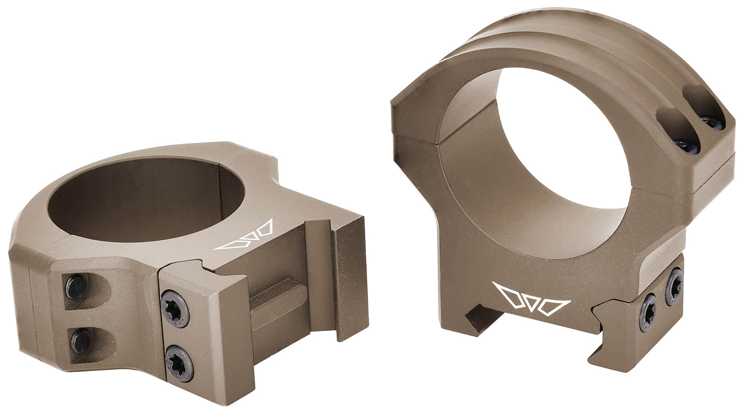 Warne 8501TM HyperLite 1 in Medium Height Scope Rings, Dark Earth Cerakote, MagnaFusion Alloy