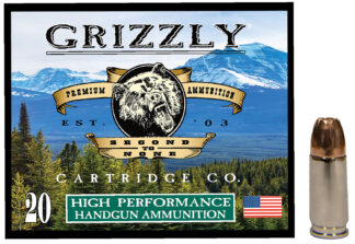 Grizzly Ammo GC9MM2 9mm 124 Grain JHP 20 Rounds
