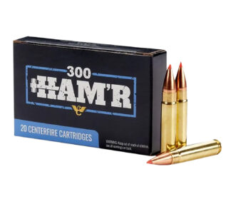 Wilson Combat A300HMR110VMAX .300 HAMR 110gr V-MAX Polymer Tipped Hollow Point, 20 Rounds