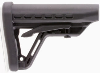 Archangel AA125 Low-Profile AR-15 Buttstock, 6-Position Adjustable, Black Synthetic