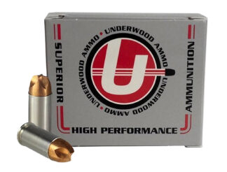 Underwood Ammo 32 Auto (ACP) 55 gr Solid Monolithic 20-Round Box Nickel-Plated Brass