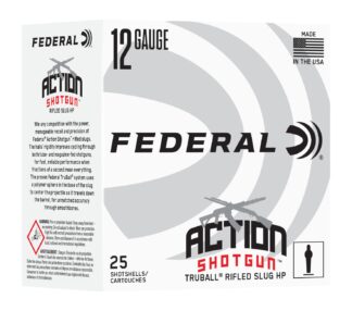 Federal AS12HLRS TruBall 12 Gauge 2.75 in Rifled HP Slug, 25 Rounds