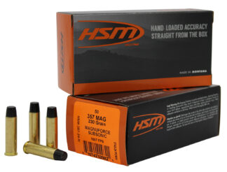 HSM 35724N .357 Magnum Subsonic 230 Grain Hard Cast Long Flat Nose (50 Rounds)