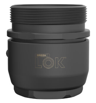 BREEK Breek-LOK 3QD HUB Quick-Detach Suppressor Mount, Titanium, Matte Black