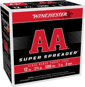 Winchester AA Spreader 12 Gauge 2-3/4 in #8 Buckshot 1 oz, 25 Rounds