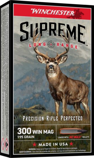 Winchester Supreme Long Range .300 Winchester Magnum 195 gr BC MAX (20 Rounds)