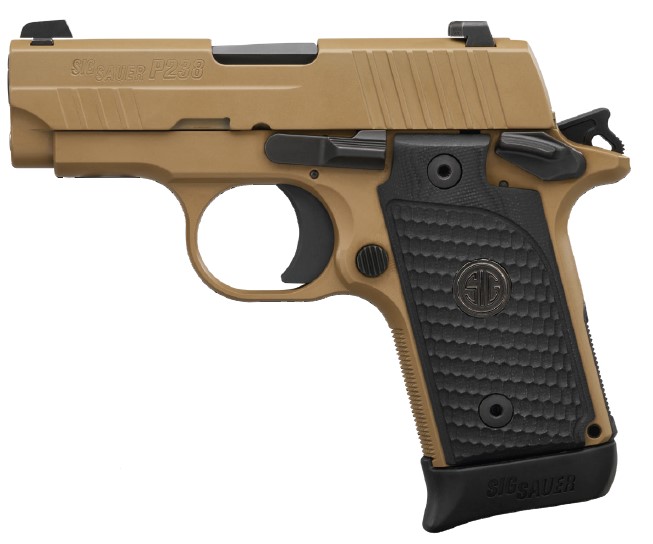 Sig Sauer P238 Emperor Scorpion Single Action .380 ACP 2.7 in Flat Dark Earth Nitron Slide