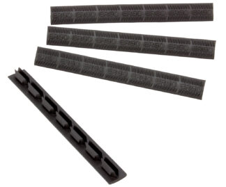 Ergo M-LOK WedgeLok Slot Cover, Black Rubber, 4-Slot Low Profile