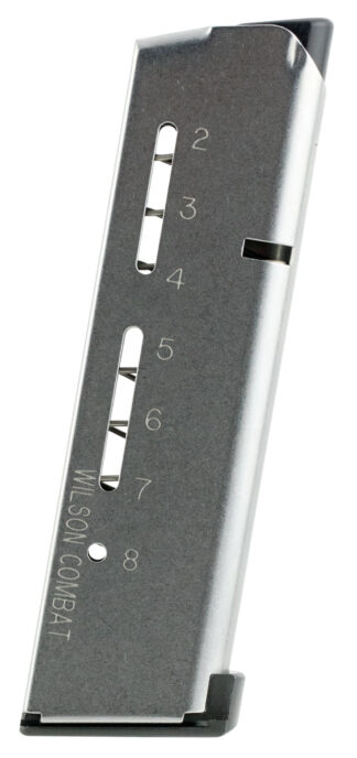 Wilson Combat ETM 8rd Detachable Magazine for 1911 Elite Tactical, .45 ACP, Stainless Steel