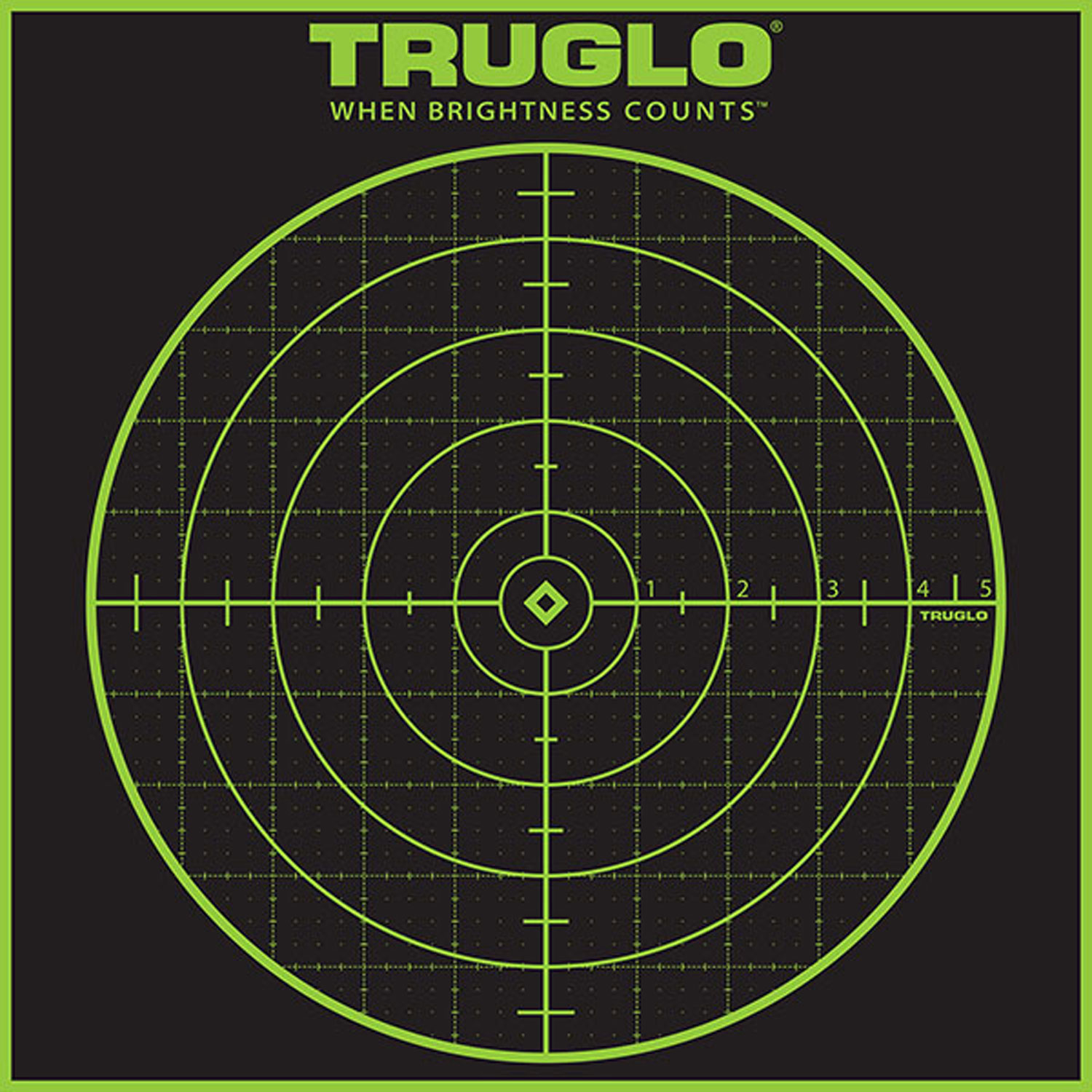 TruGlo Tru-See Grid Splatter Targets, Self-Adhesive Heavy Paper, Black/Green, 12x12, 12 Pack