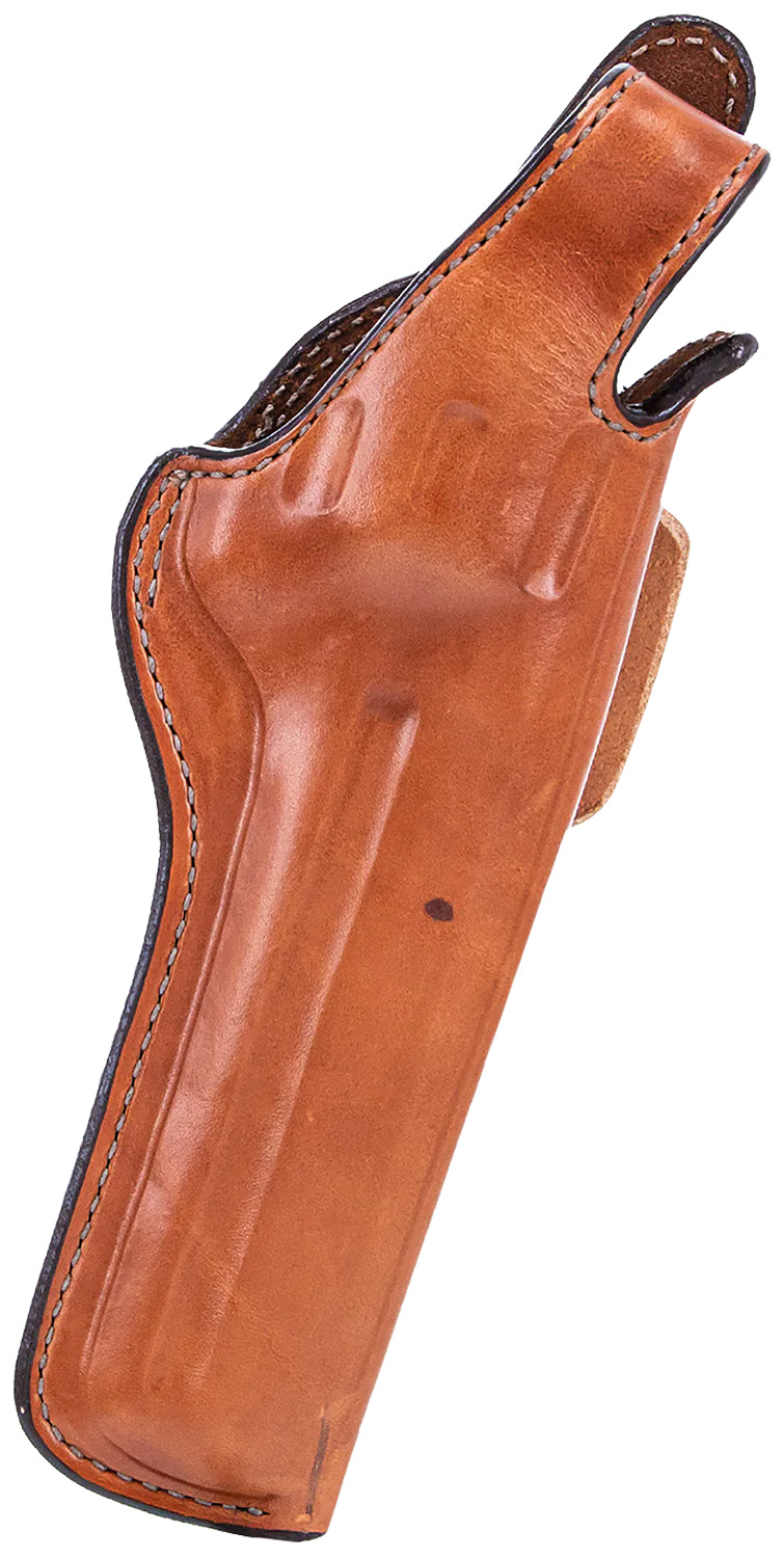 Bianchi 10323 5BHL Thumbsnap Leather Hi-Ride Belt Holster, Tan, Right Hand, 6-6.5 in Barrel Fit