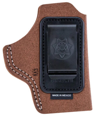 Bianchi 6C 10380 IWB Tan Belt Clip Holster, Right Hand, Fits Up to 2 in Barrels