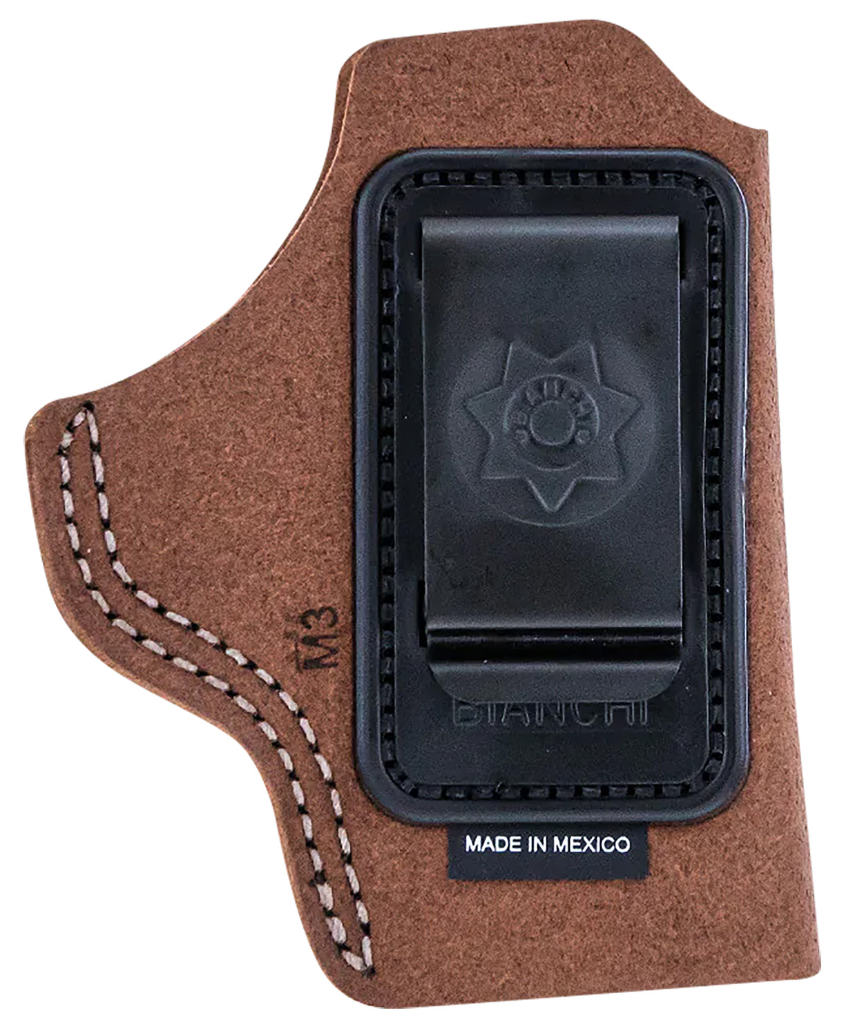 Bianchi 6C 10380 IWB Tan Belt Clip Holster, Right Hand, Fits Up to 2 in Barrels