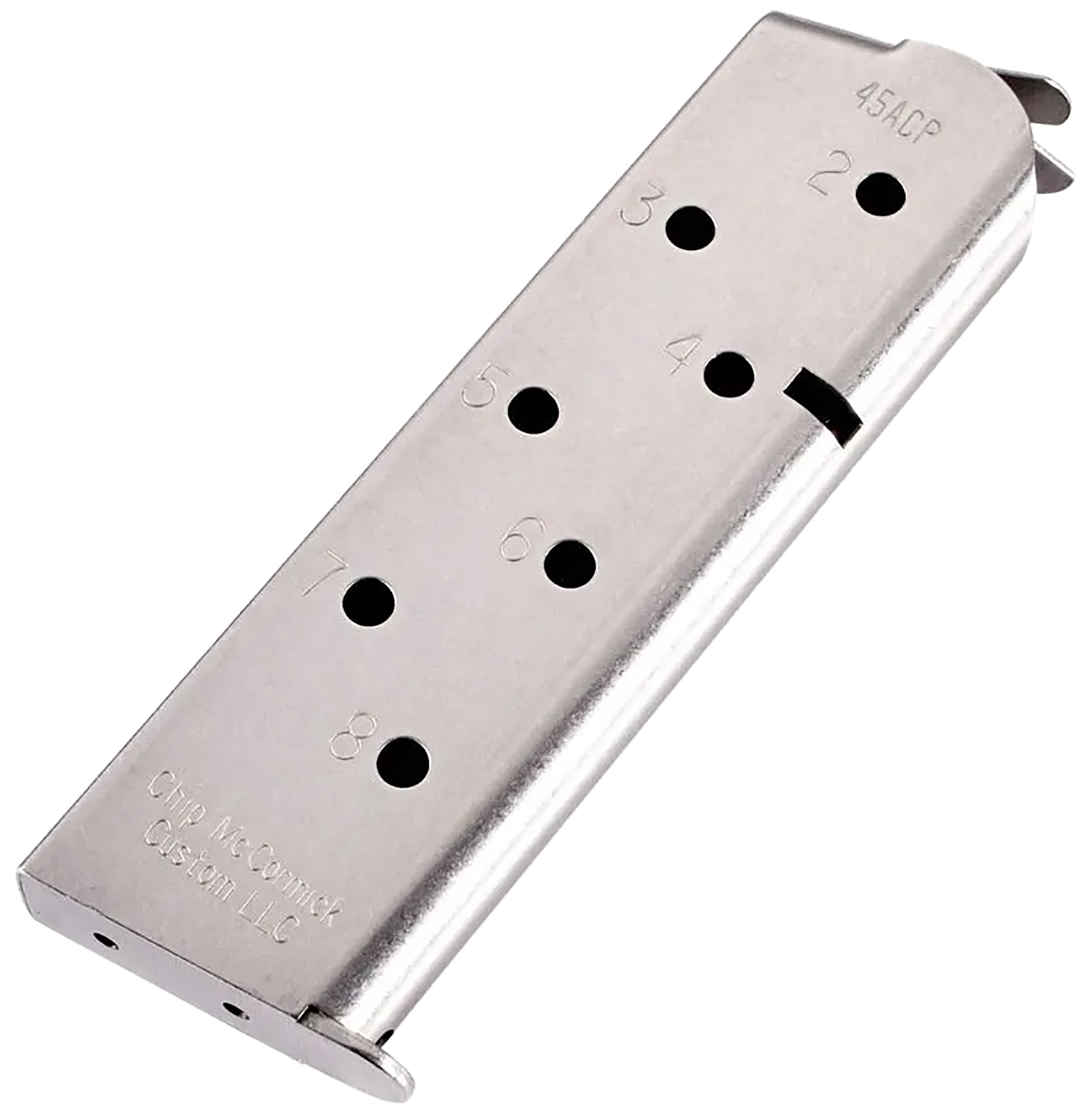 Chip McCormick Match Grade .45 ACP 8-Round Stainless Steel 1911 Magazine