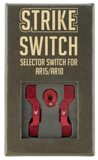 Strike Industries Strike Switch Safety Selector Thumb 60/90 Degree Red Aluminum