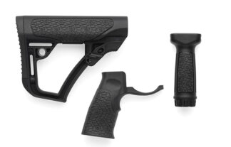 Daniel Defense AR-15 Furniture Combo Buttstock Pistol Grip Vertical Foregrip Black Polymer