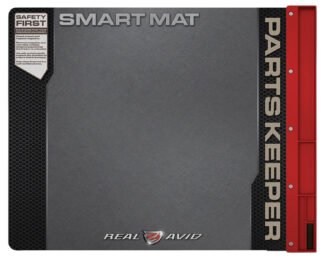 Real Avid Handgun Smart Mat 19 in x 16 in Oil-Resistant Black/Red