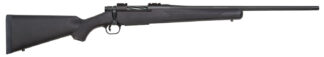 Mossberg 27909 Patriot  Full Size 6.5 Creedmoor 5+1 22" Matte Blued Fluted Barrel, Matte Blued Stainless Steel Receiver Drilled & Tapped, Black Fixed Synthetic Stock, Right Hand
