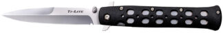 Cold Steel 26SP Ti-Lite 4 in AUS-8A Stainless Spear Point Folder Black Zytel Handle