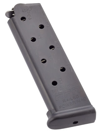 Chip McCormick Power Mag Railed 8-Round .45 ACP Fits 1911 Government Black Stainless