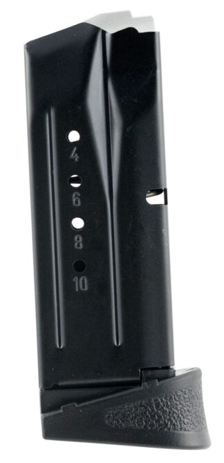 Smith & Wesson M&P Compact 9mm Luger 10-Round Detachable Magazine with Finger Rest (Blued Steel)