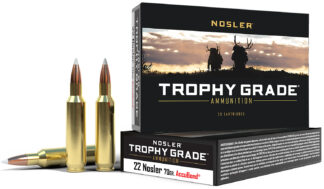 Nosler Trophy Grade .22 Nosler 70 gr AccuBond, 20 Rounds