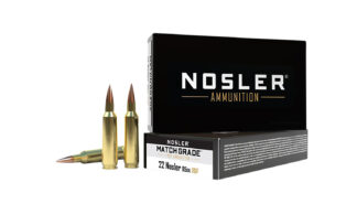 Nosler 60162 .22 Nosler 85 gr RDF Hollow Point Boat Tail, 20 Rounds Per Box