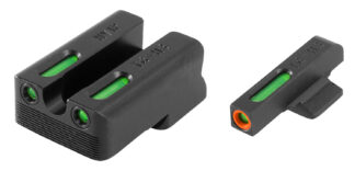 TruGlo TFX Pro Day/Night Sights, Green Tritium Fiber Optic with Orange Outline, 1911 .45 ACP