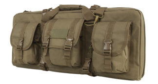 NCStar VISM Deluxe SubGun/AR/AK Pistol Case Tan 28 in, Holds 2 Guns