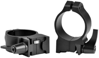 Warne 14RLM Maxima Dovetail Ring Set, 30mm Medium 0 MOA Matte Black Steel, Fits Ruger No. 1