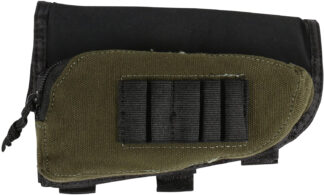 Allen 20550 Buttstock Shell Holder (5rd) Black/Green Cordura