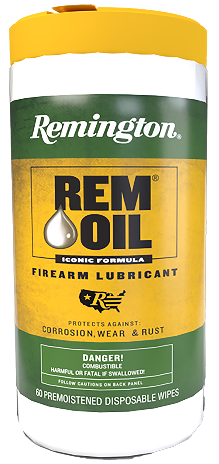 Remington Rem Oil Wipes 60 Count 7 in x 8 in Gun Cleaning Wipes