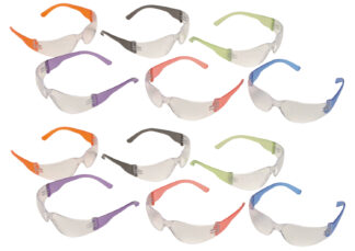 Pyramex Intruder Safety Glasses Clear Anti-Scratch Polycarbonate Lens, 12 Pair