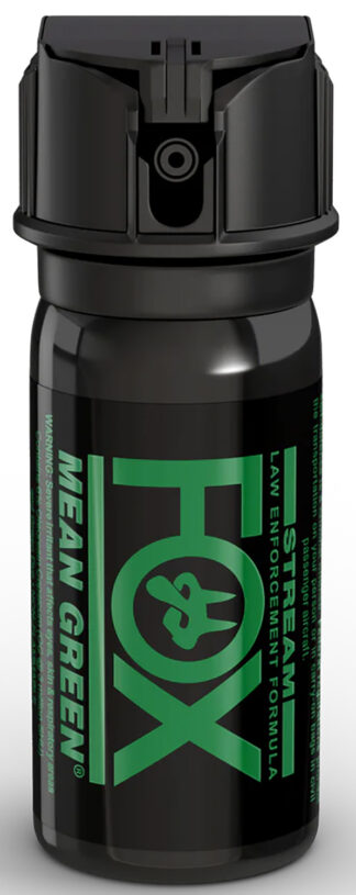 Fox Labs 156MGS Mean Green  Capsaicinoids 2 oz Black Spray Features Green Staining To ID Assaliant