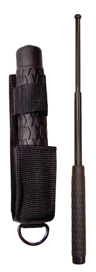 PSP NS21R 21 in Expandable Steel Baton with Black Rubber Handle and Sheath
