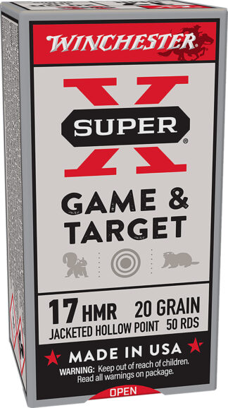 Winchester Super-X 17 HMR 20 gr Jacketed Hollow Point 50 Rounds