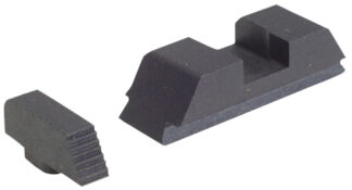 Ameriglo Defoor Tactical Front/Rear Sight Set for Glock MOS, Serrated Front, Flat Notch Rear (GT504)
