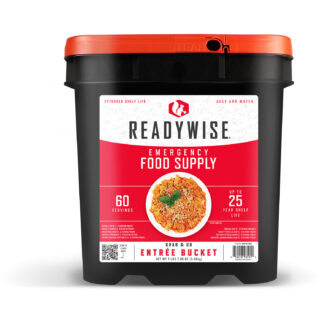 Readywise RW10160 Grab N Go Bucket Emergency Food Kit (Freeze-Dried, 60 Servings)