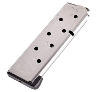 Chip McCormick Power Mag .45 ACP 8-Round Detachable Magazine for 1911 Officer (Black Stainless Steel)