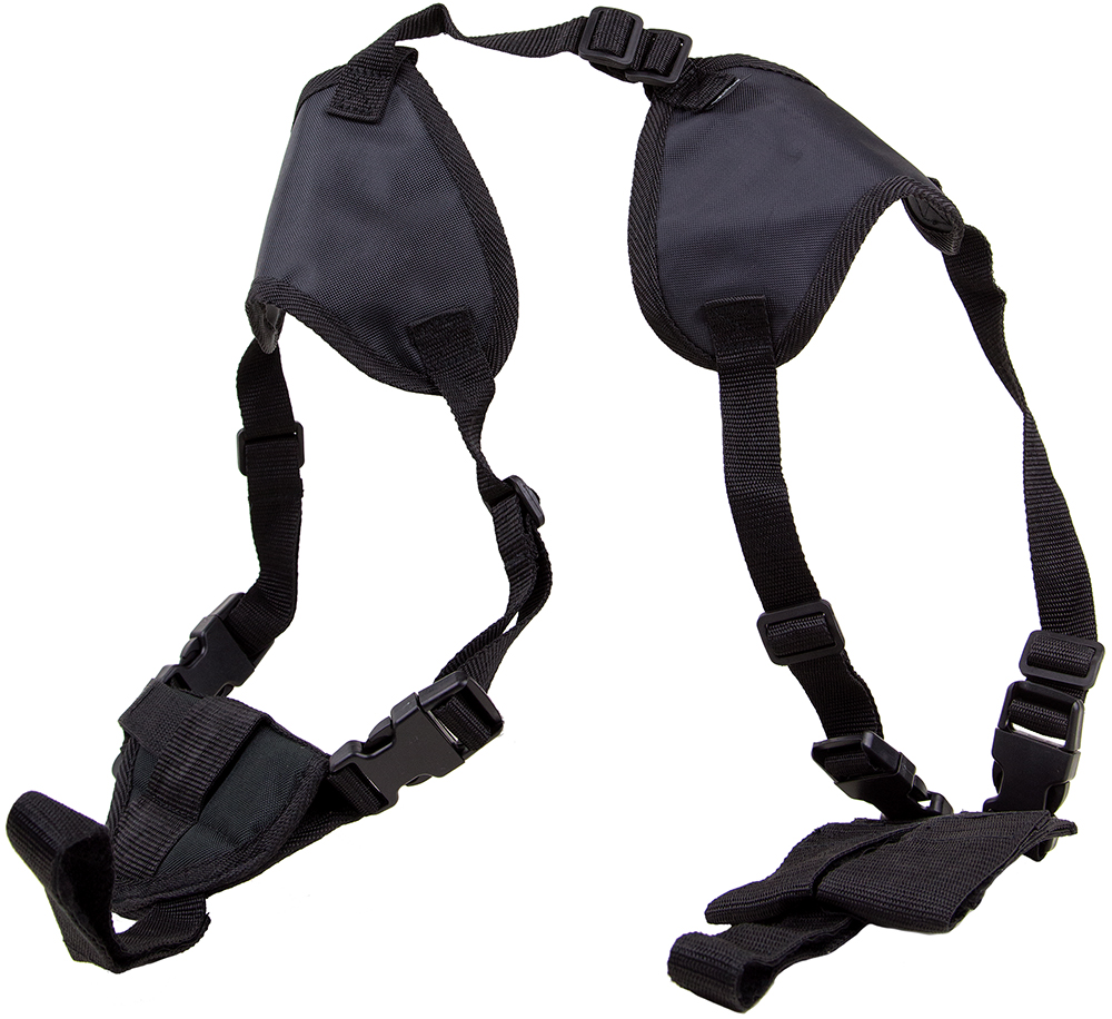 Bulldog Cases WSHD20 Deluxe Shoulder Harness, Ambidextrous, Black Nylon, Fits LCP/Glock 42