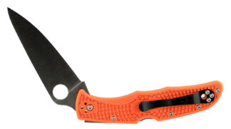 Spyderco C10FPOR Endura 4 Lightweight Folding Knife 3.75in PlainEdge VG-10 SS Blade Orange FRN Handle